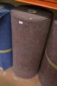 Roll of 1x25m Maroon Cord Type Carpet