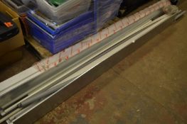 *Four Lengths of Plastic 75mm Square Conduit, Drainage Pipe, Galvanised Conduit, etc.