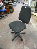Charcoal Typist Swivel Chair