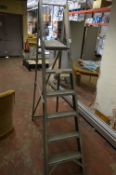 *Set of Five Tread Aluminium Platform Steps