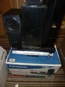 *Assorted Panasonic Surround Sound Components; Subwoofers, Two Amplifiers, Speakers, etc.