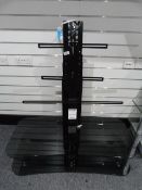 *Black and Glass TV Stand