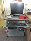 *HP Desktop Computer with Windows 7 OS, Monitor, Keyboard, Mouse