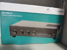 *AVlink Model:AD-SPK14 Four Way Speaker Connector