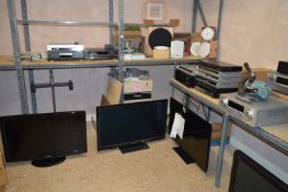 *Contents of the Workshop Stock Room, 100+ Pieces of TV and Audio Equipment Including DVD Players,