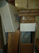 *Seven Boxes Containing Assorted Speaker Stand and TV Stand Components
