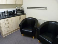 *Contents of Canteen; Two Tub Seats, Toaster, Microwave, Kettle, etc.