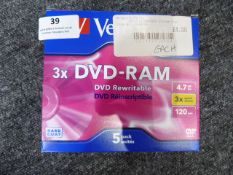 *Box Containing Rewriteable DVDs