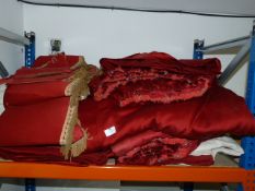 Large Set of Red Curtains
