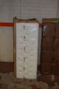 *Preston Double Headboard (White Faux Leather)