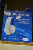 Set of Playstation Wireless Stereo Headsets