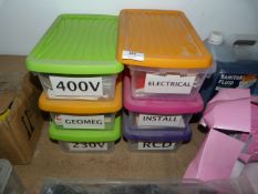 *Six Boxes of Self Adhesive and Other Warning Signs