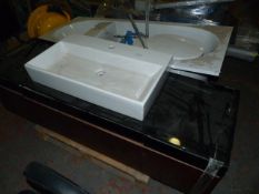 *Villeroy Boch Wash Hand Basin with Back to Wall WC and a Bath