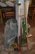 Assorted Gardening Tools; Hoses Pipes, Strimmers, etc.