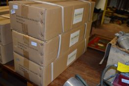 Three Boxes of 25mm Basswood Venetian Blinds 61.5x157cm