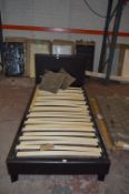 *Faux Leather Single Bed