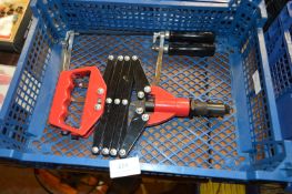 Lazy Tong Riveter and Two Fret Saws