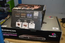 Sagemcom Satellite Receiver and a VR Smartphone Headset