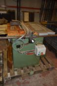 *Startit Tilt Arbour Circular Saw Serial No.2751622 with Crompton S10 Brake