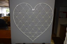 Metal Wall Hanging Heart Photo Display