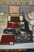 Selection of Cased Silver Plated Cutlery