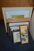 Box Containing Framed Watercolours, Prints, etc.