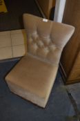 Brown Dralon Upholstered Bedroom Chair