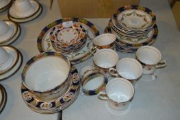Edwardian Blue & Floral Pattern Part Tea Set