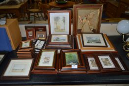 Large Collection of Miniature Watercolours and Prints