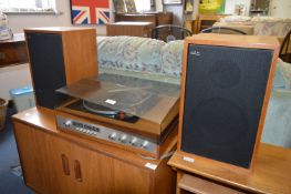 Solid State Stereo Amplifier Record Player with Speakers