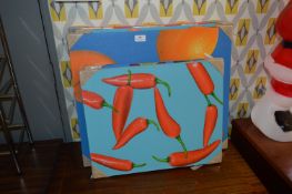 Selection of Paintings on Canvas 