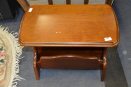 Walnut Coffee Table Magazine Rack