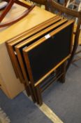 Set of Four Folding Side Tables