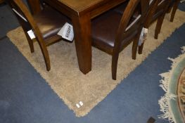 *Brown Wool Shag Pile Rug 90x64