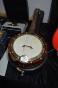 Wellton Banjo with Hard Travel Case