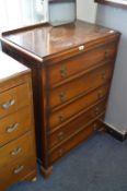 Oak Five Height Chest of Drawers