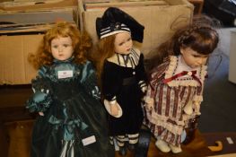 Three Leonardo Collectors Porcelain Dolls