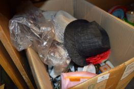 Box Containing Kitchenware, Cutlery, Canisters, Table Mats and Hats