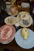 Decorative Wall Plates, Meat Plates, Piggy Bank, Jug, etc.