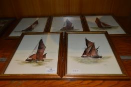 Set of Five Five Framed Prints 
