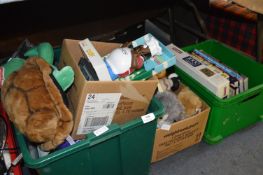 Three Boxes Containing Childrens Toys, Soft Toys, Guinness Book of Records, Jigsaws, etc.