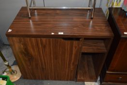 Walnut Effect Desk Cabinet