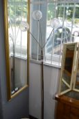 *Chrome Three Branch Standard Lamp