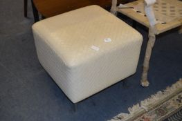 Vinyl Covered Pouffe