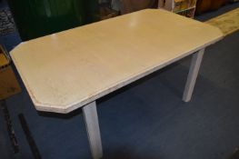 Limed Oak Effect Drawer Leaf Dining Table