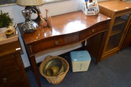 Mahogany Two Drawer Side Table