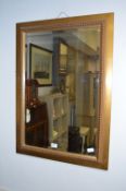Large Gilt Framed Bevelled Edge Wall Mirror
