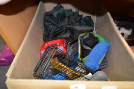 Box Containing Photo Frames, CD Racks, Gym Bags, Ashtray, Stationery, etc.