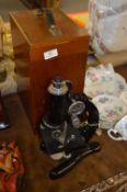 Beck of London Mahogany Cased Microscope Model: 47