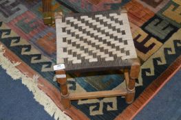 Small Ropework Topped Stool